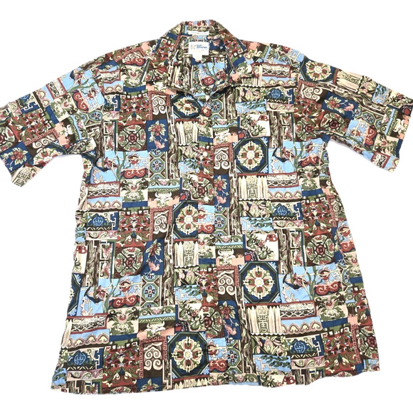 Reyn Spooner Hawaiian Shirt Mens XXL 125th Anniversary A&B Vintage Rare - Picture 1 of 12